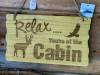 relax at the cabin